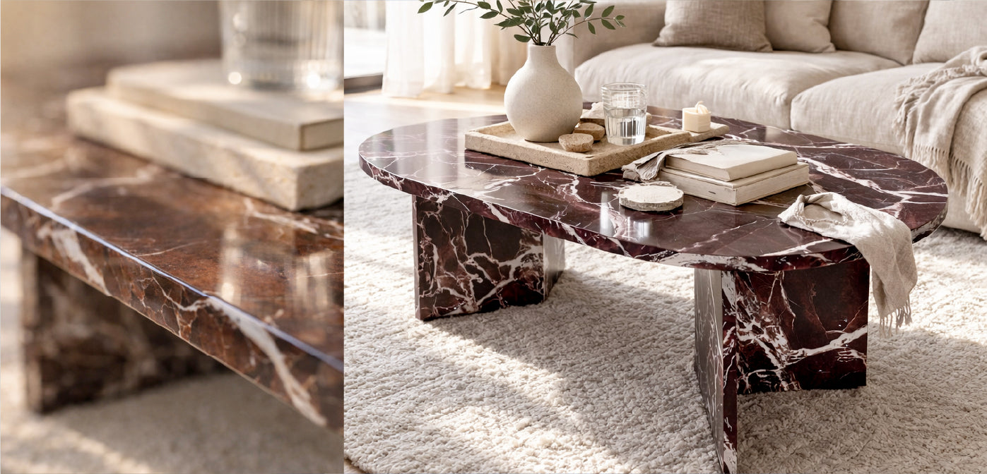 Orta Sehpa Modelleri: Cam, Ahşap ve Mermer Görünümlü Seçenekler