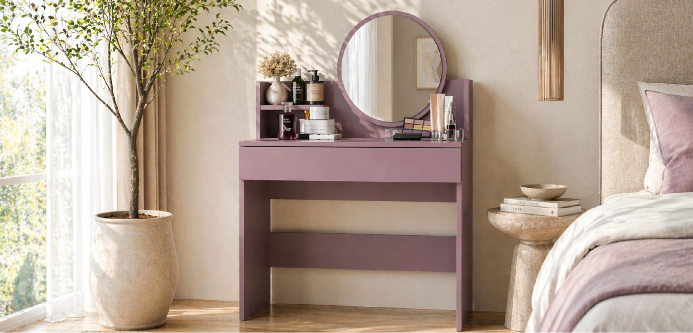 Makyaj Masası Modelleri: Yuvarlak mı, Kare mi, Amorf mu?