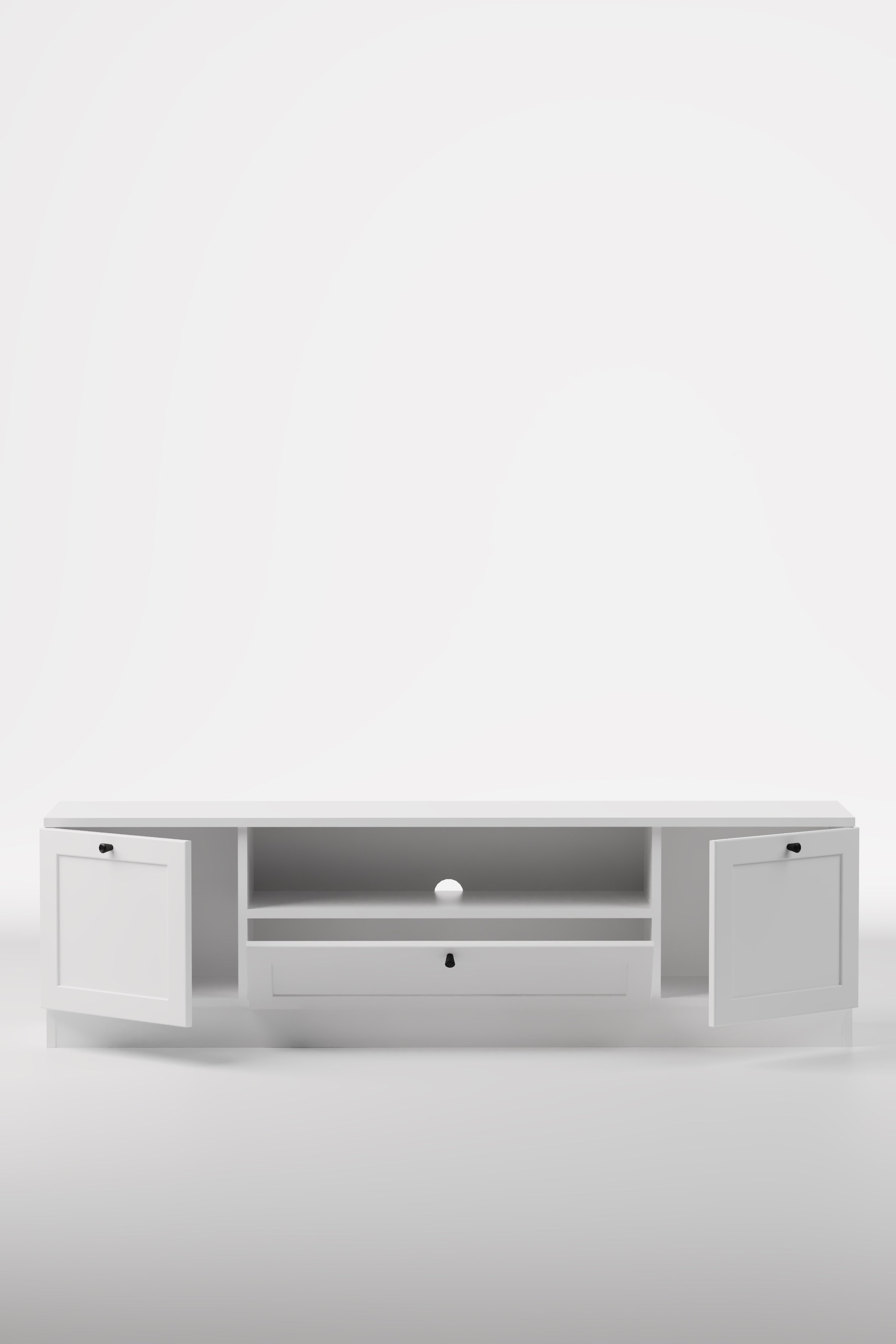 Terra Tv Ünitesi 160x46x35 cm Beyaz - Modern Tasarım - görsel 4 | Sarmobi