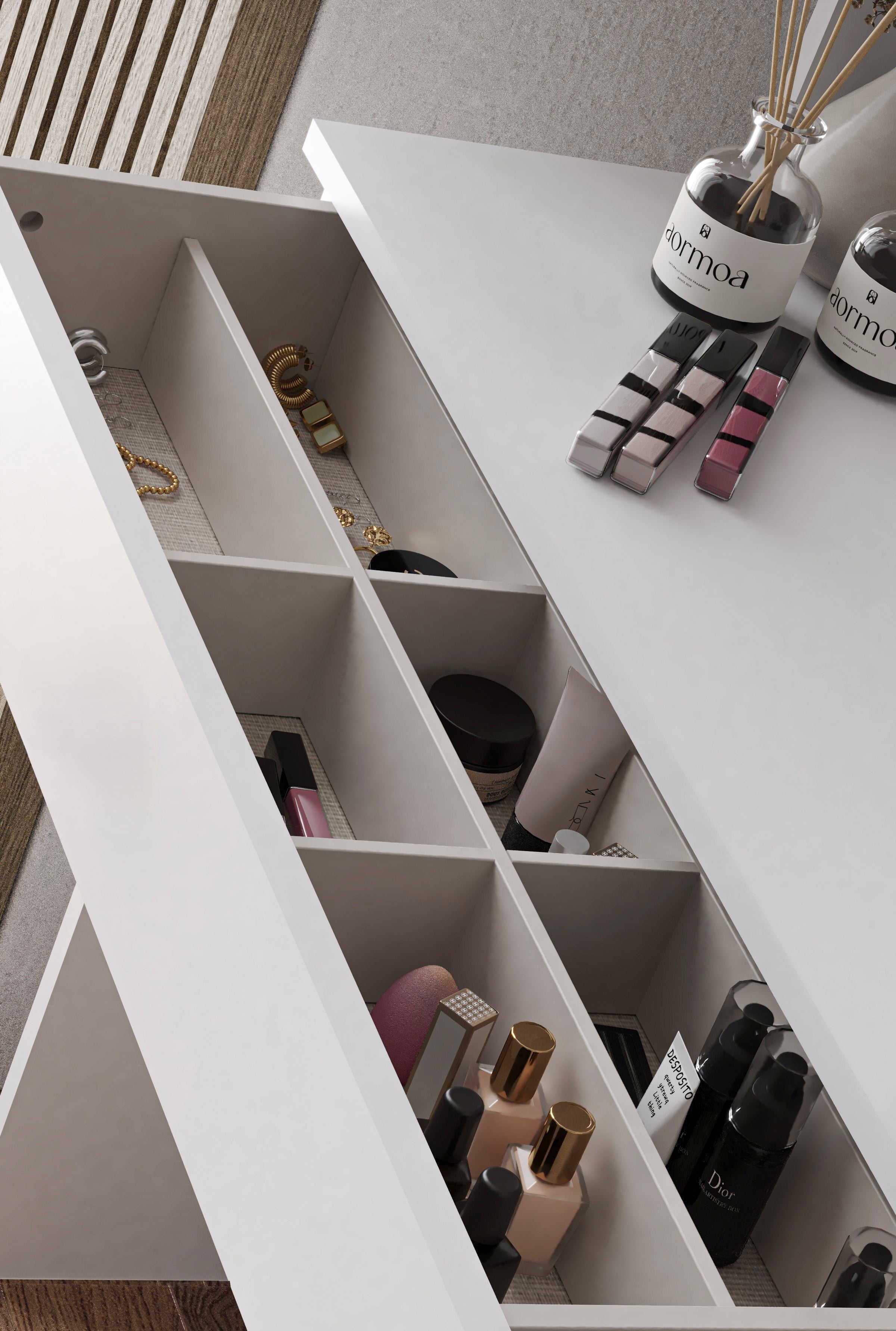 Harmony Tek Çekmeceli Makyaj Masası (Yuvarlak Aynalı) - görsel 19 | Sarmobi