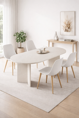 Harmony Nara (SADECE MASA) Oval Masa 180x75x90 cm Aytaşı - detay görsel | Sarmobi