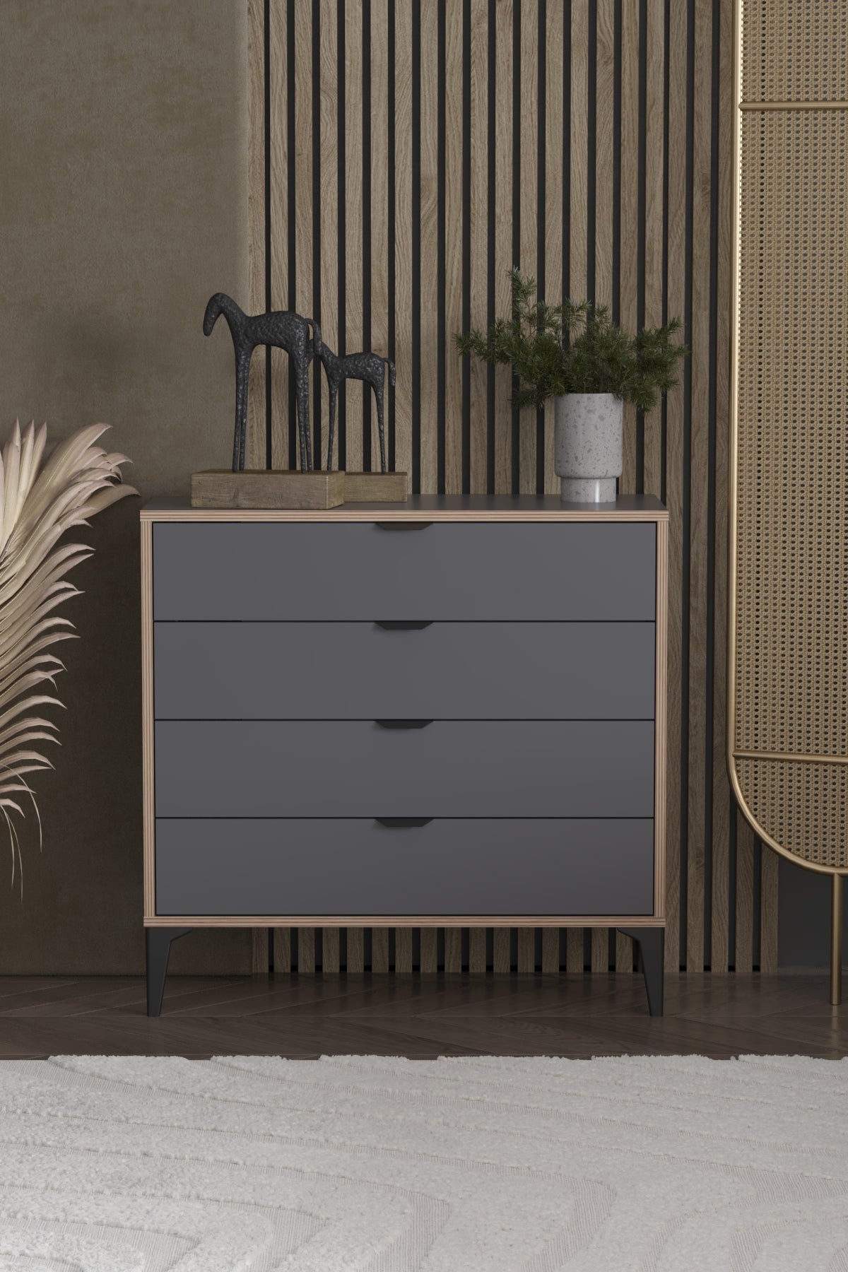 Arden 4 Çekmeceli Şifonyer - Atlas Çam - görsel 8 | Sarmobi