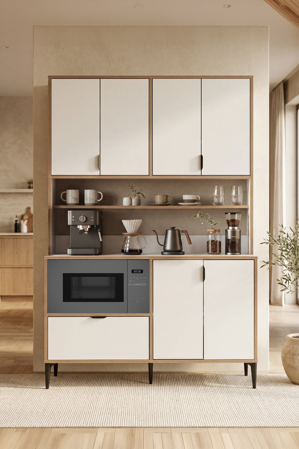 Arden 7 Kapaklı Kahve Köşesi, Mutfak Stüdyosu Y:190 G:128 D:44