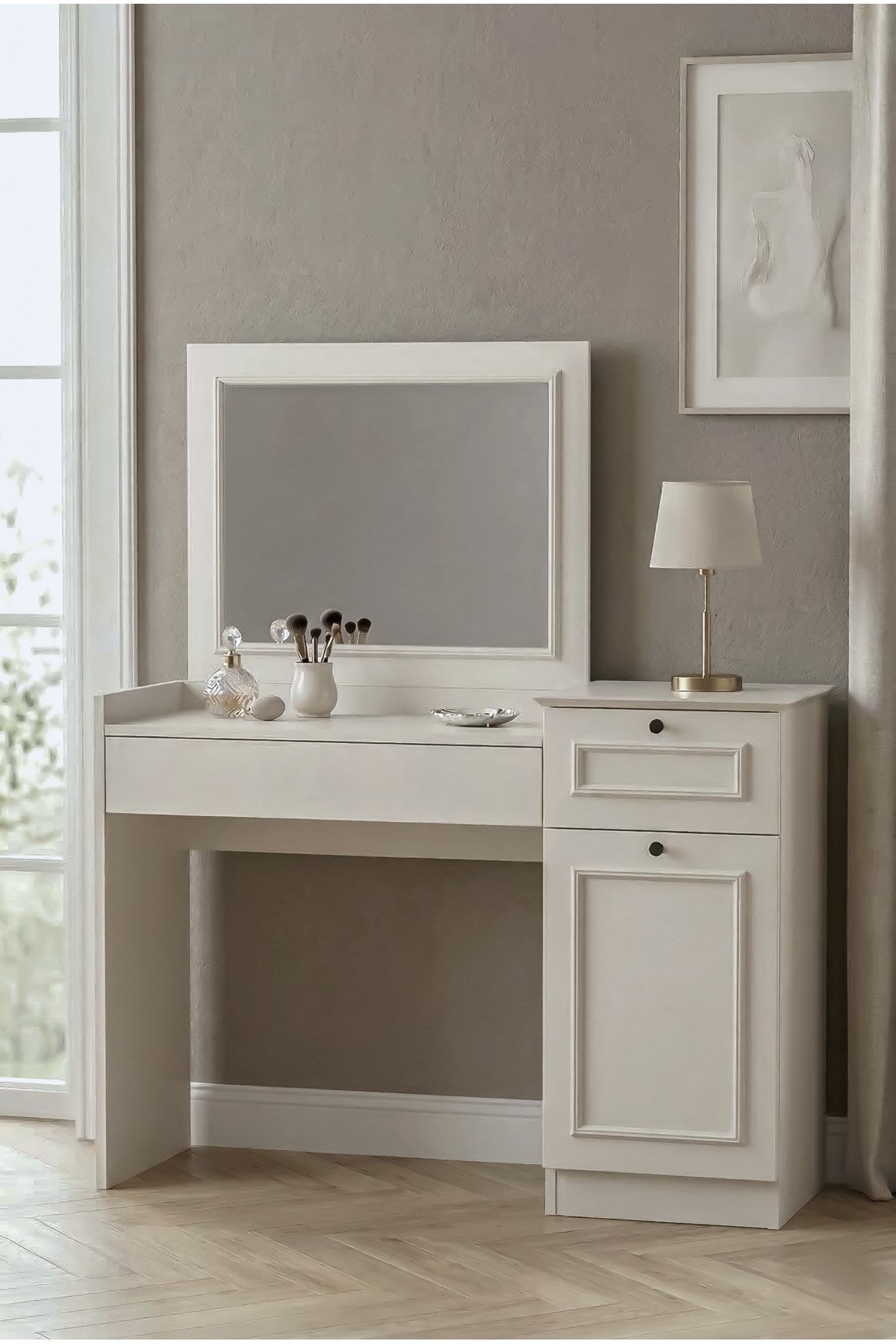 Mira Makyaj Masası 120x145x41 cm Aytaşı - Country Tasarım