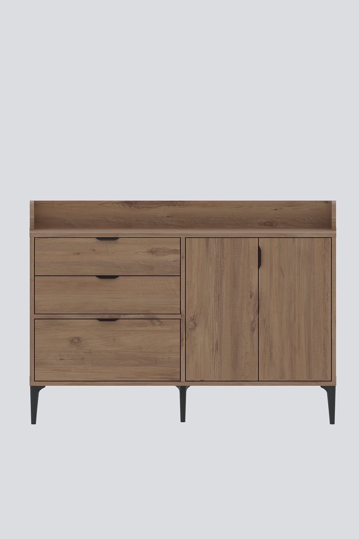 Harmony Maxi 2 Çekmeceli 3 Kapaklı Kahve Köşesi Y:91 G:128 D:44