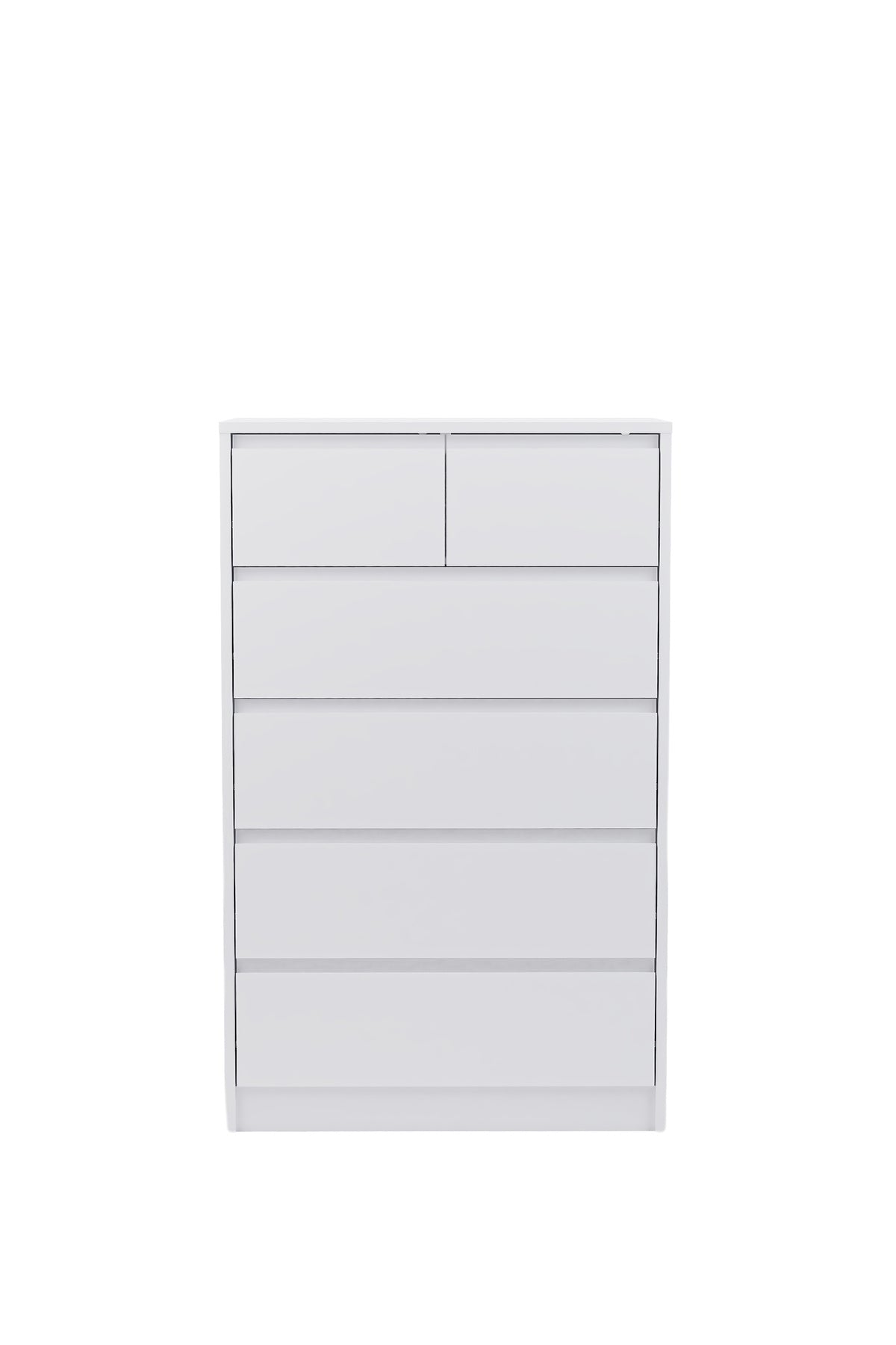 Nolm 6 Çekmeceli Şifonyer G:76 D:40 Y:122 Cm / Beyaz