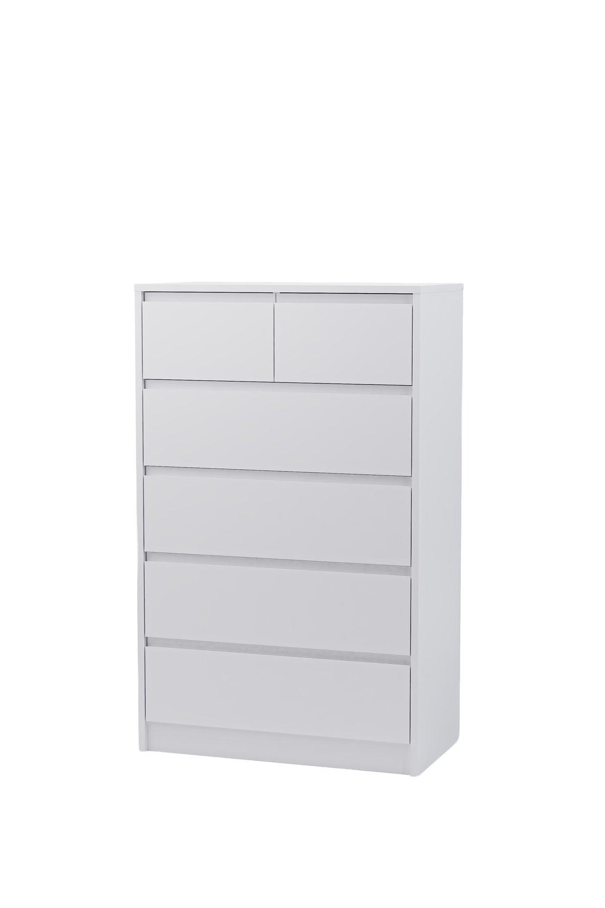 Nolm 6 Çekmeceli Şifonyer G:76 D:40 Y:122 Cm / Beyaz