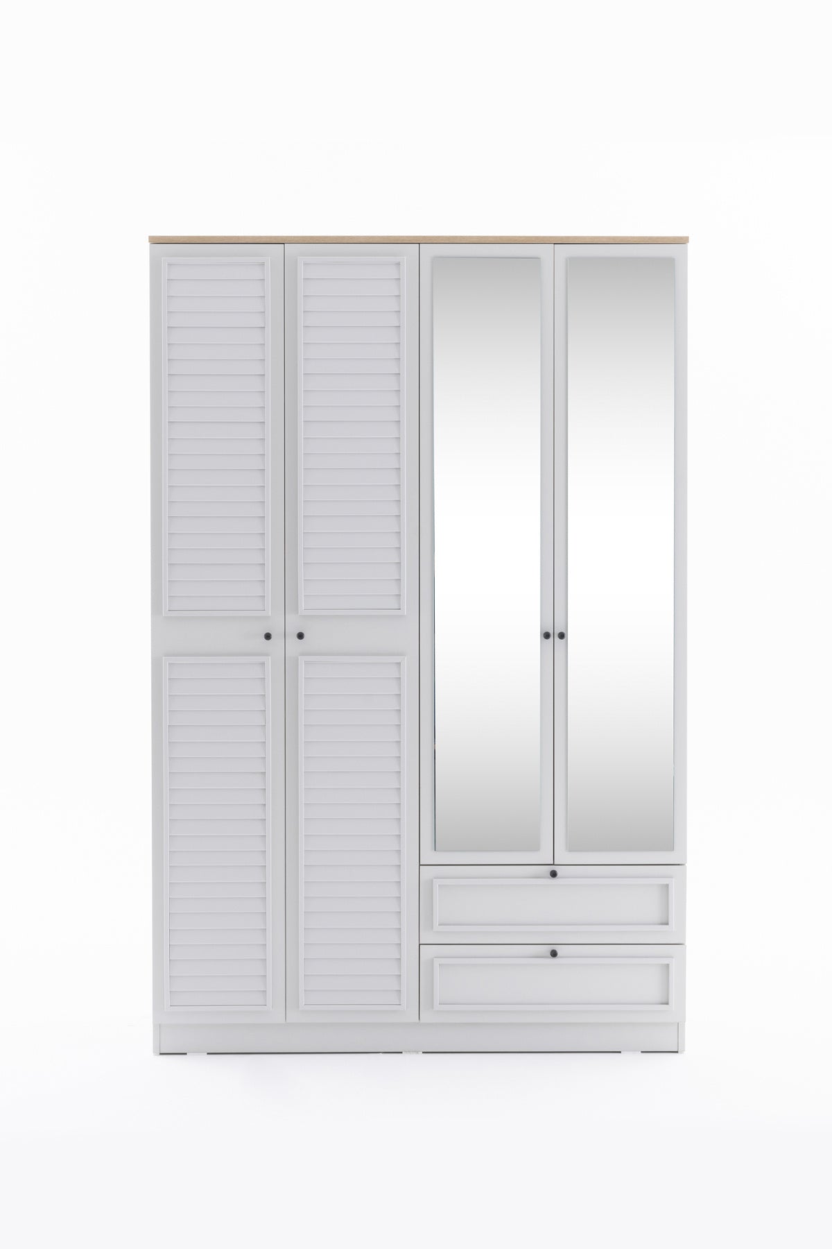 Taiga 4 Kapaklı 2 Çekmeceli Gardırop/Dolap Y:210 G:137 D:52