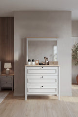 Taiga Aynalı Şifonyer Y:142 G:75 D:41 / Buz Gri