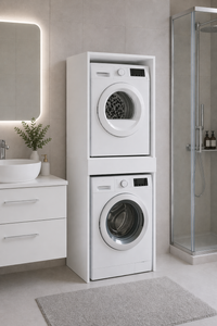 Çamaşır Makinesi Üstü Dolap 2 Kapaklı 190x67x67 cm - görsel 3 | Sarmobi