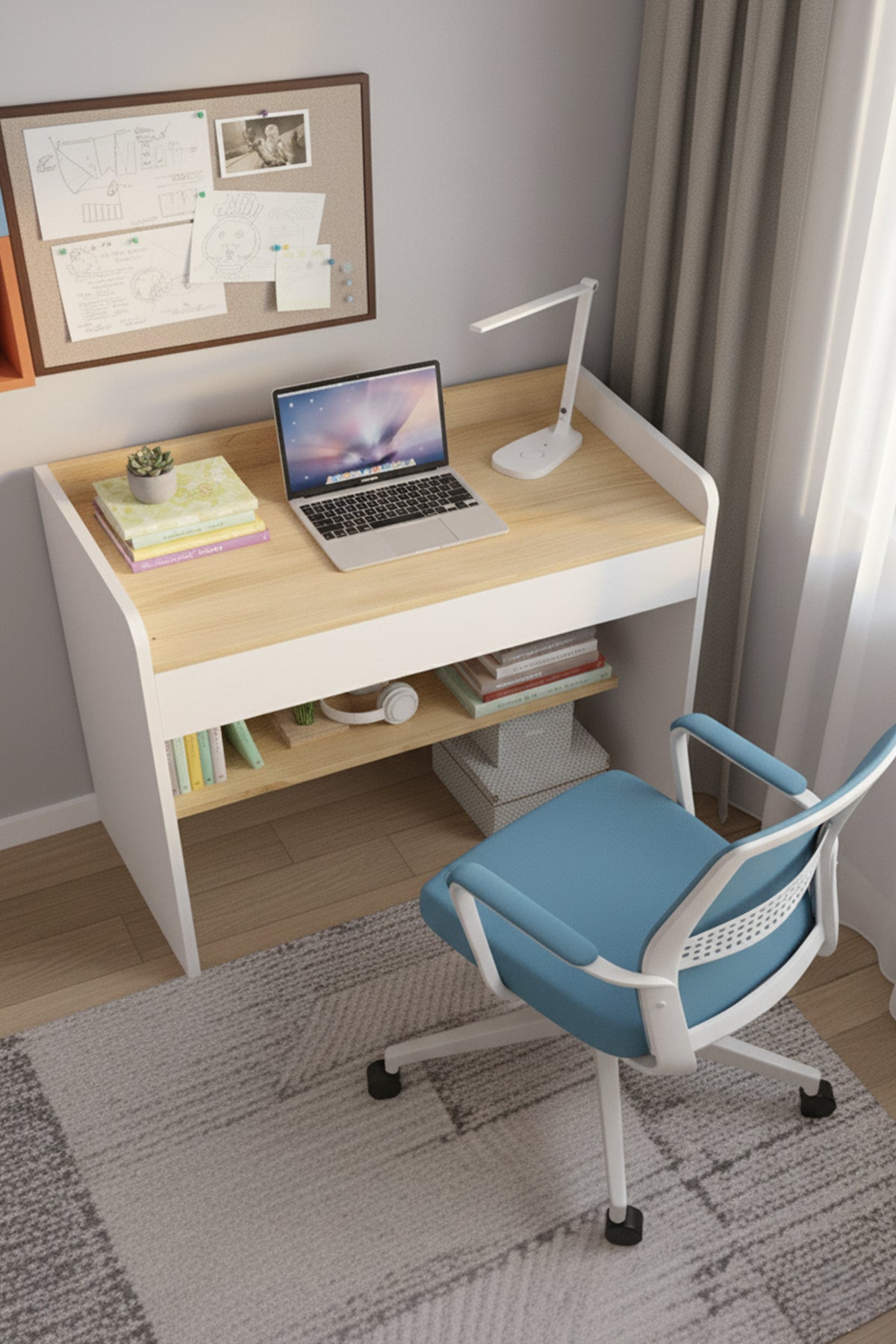 Harmony Tek Çekmeceli Çalışma Masası Beyaz - Cadiz