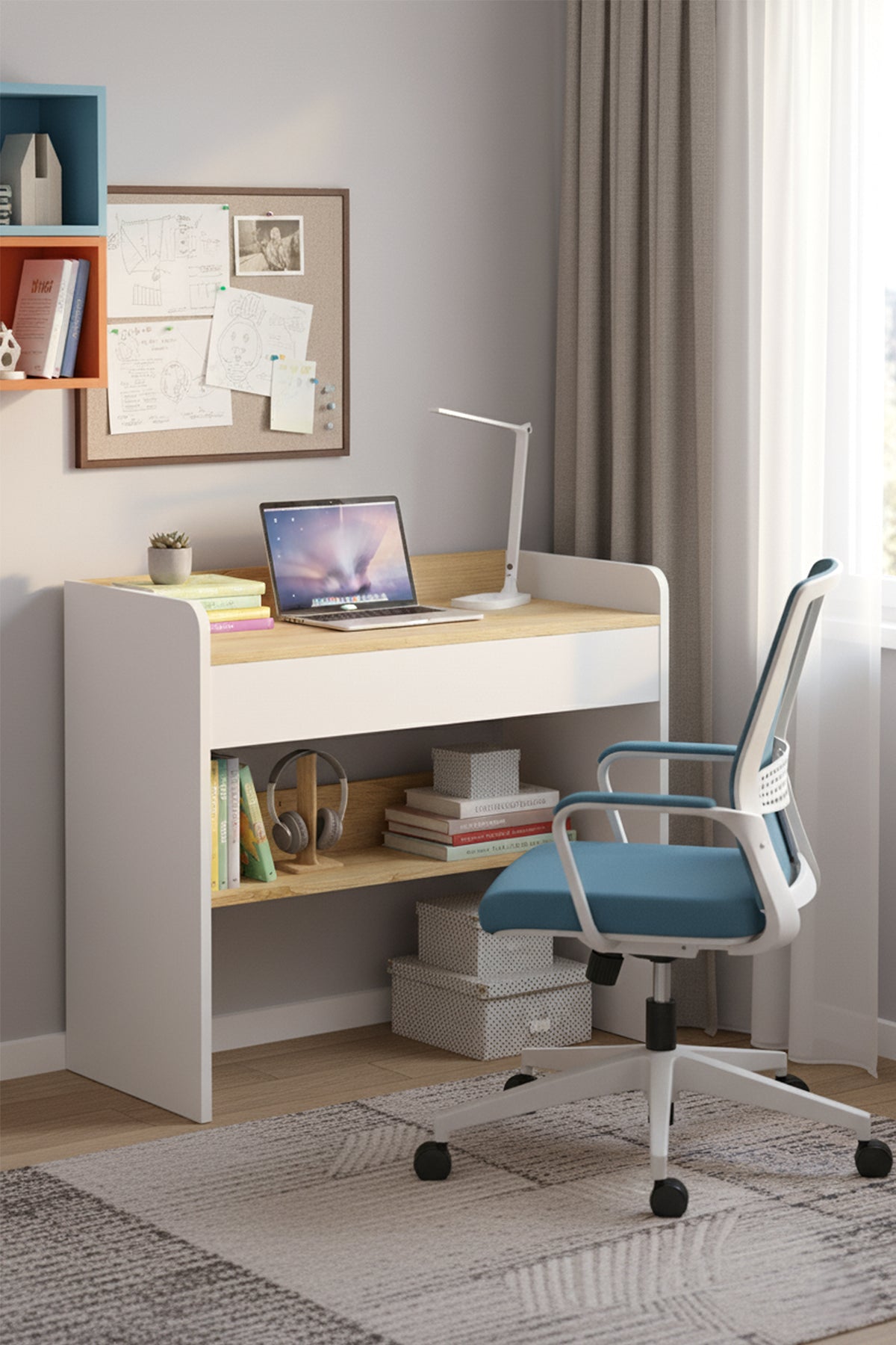 Harmony Tek Çekmeceli Çalışma Masası Beyaz - Cadiz