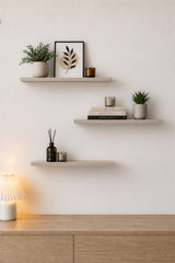 Harmony 3 Raflı Gizli Monte Uçan Raf 50*15 cm