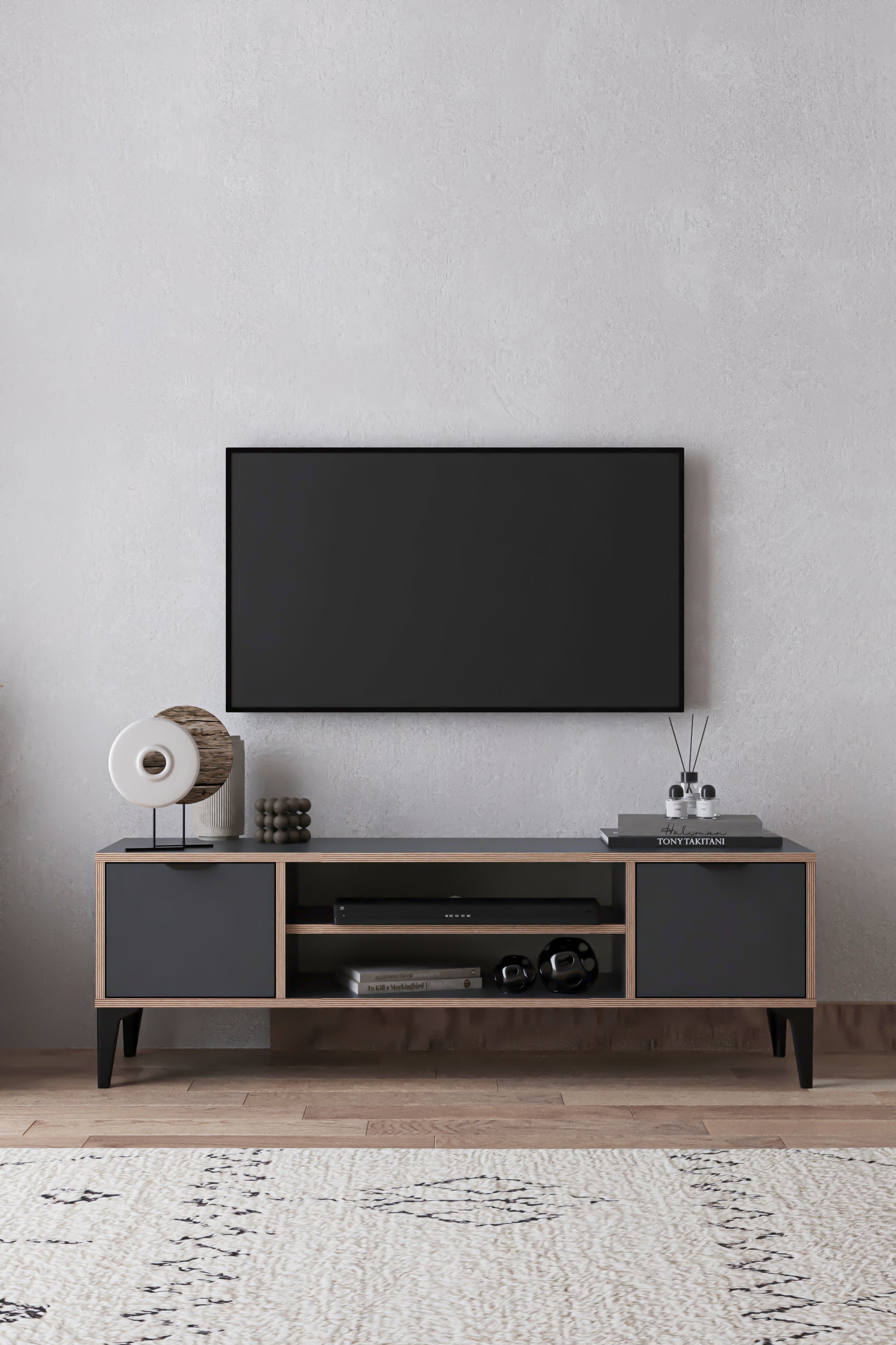 Arden 2 Kapaklı Tv Ünitesi - Beyaz - görsel 8 | Sarmobi