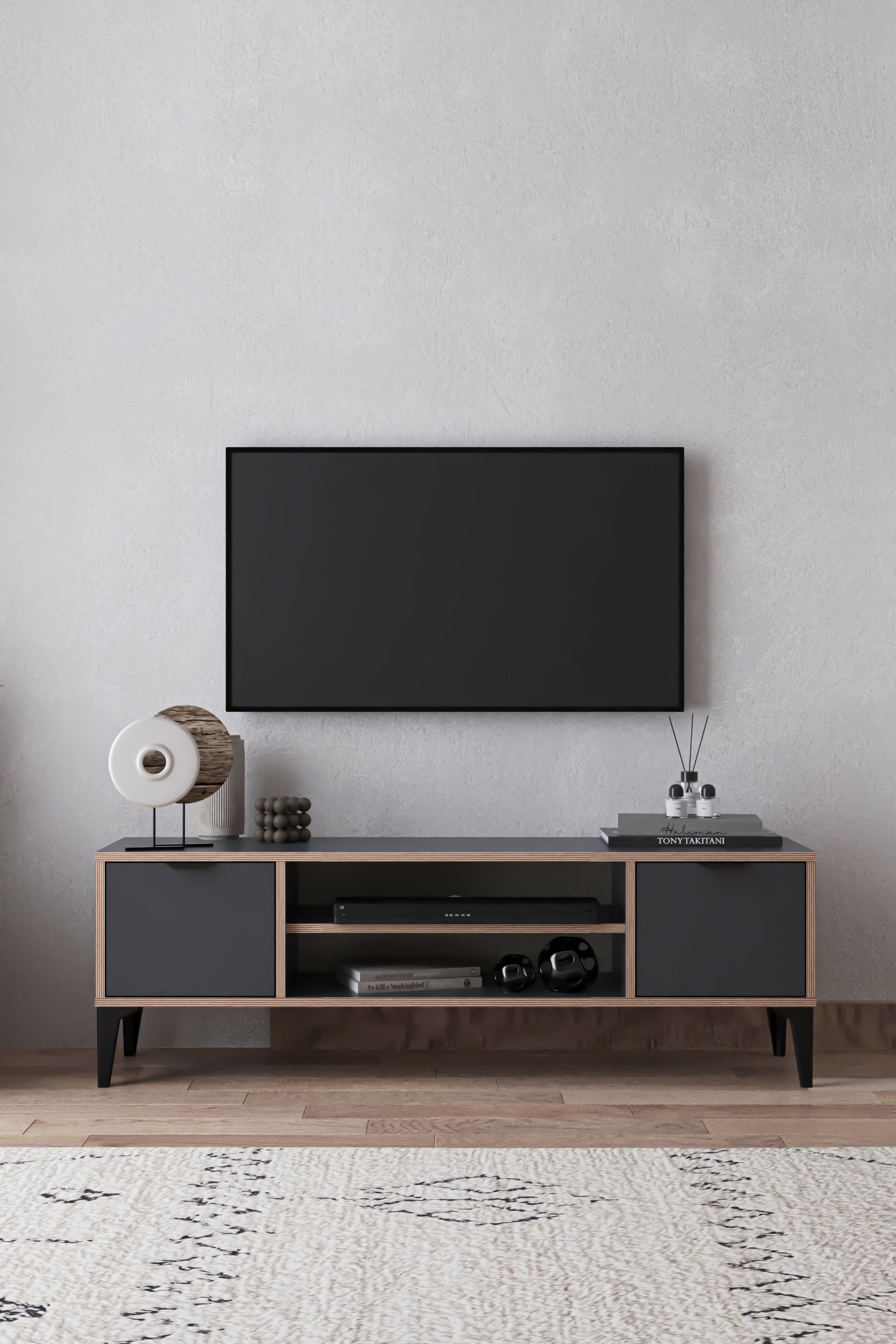 Arden 2 Kapaklı Tv Ünitesi - Beyaz - görsel 8 | Sarmobi