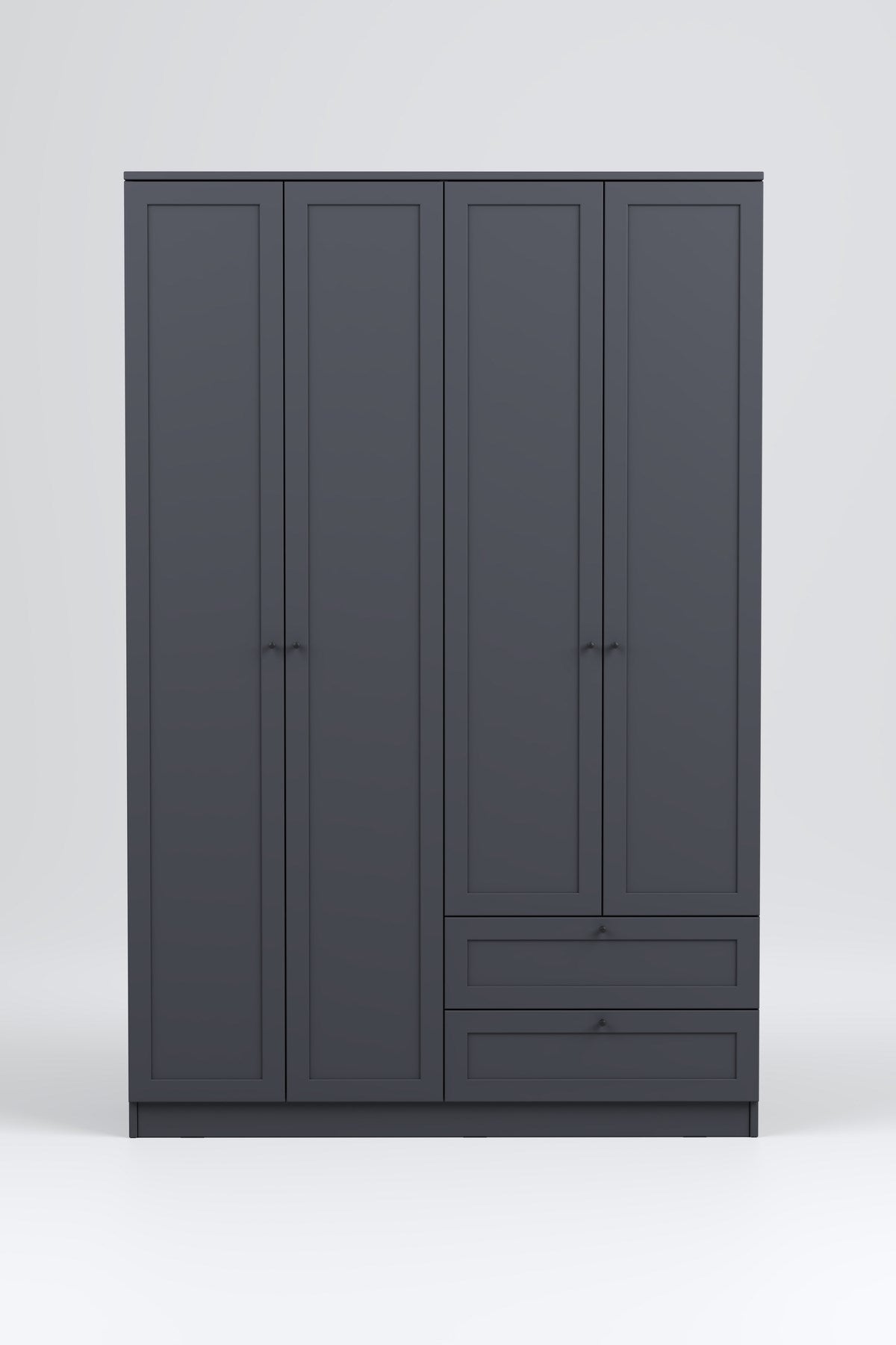 Terra 4 Kapaklı 2 Çekmeceli Gardırop/Dolap 137x210x52 cm – Modern Tasarım - görsel 3 | Sarmobi