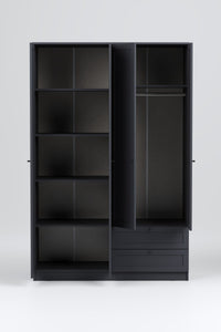Terra 4 Kapaklı 2 Çekmeceli Gardırop/Dolap 137x210x52 cm – Modern Tasarım - görsel 5 | Sarmobi