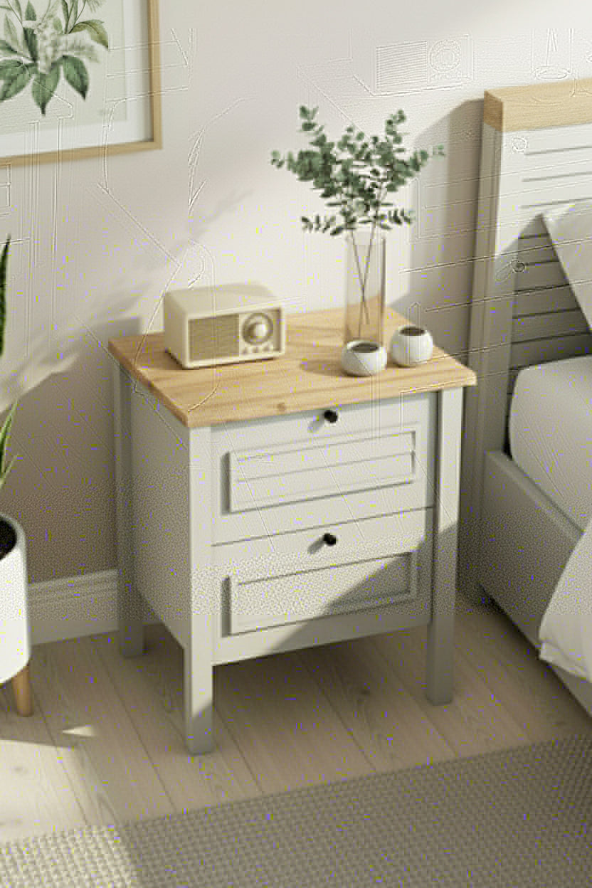 Taiga 2 Çekmeceli Komodin - detay görsel | Sarmobi