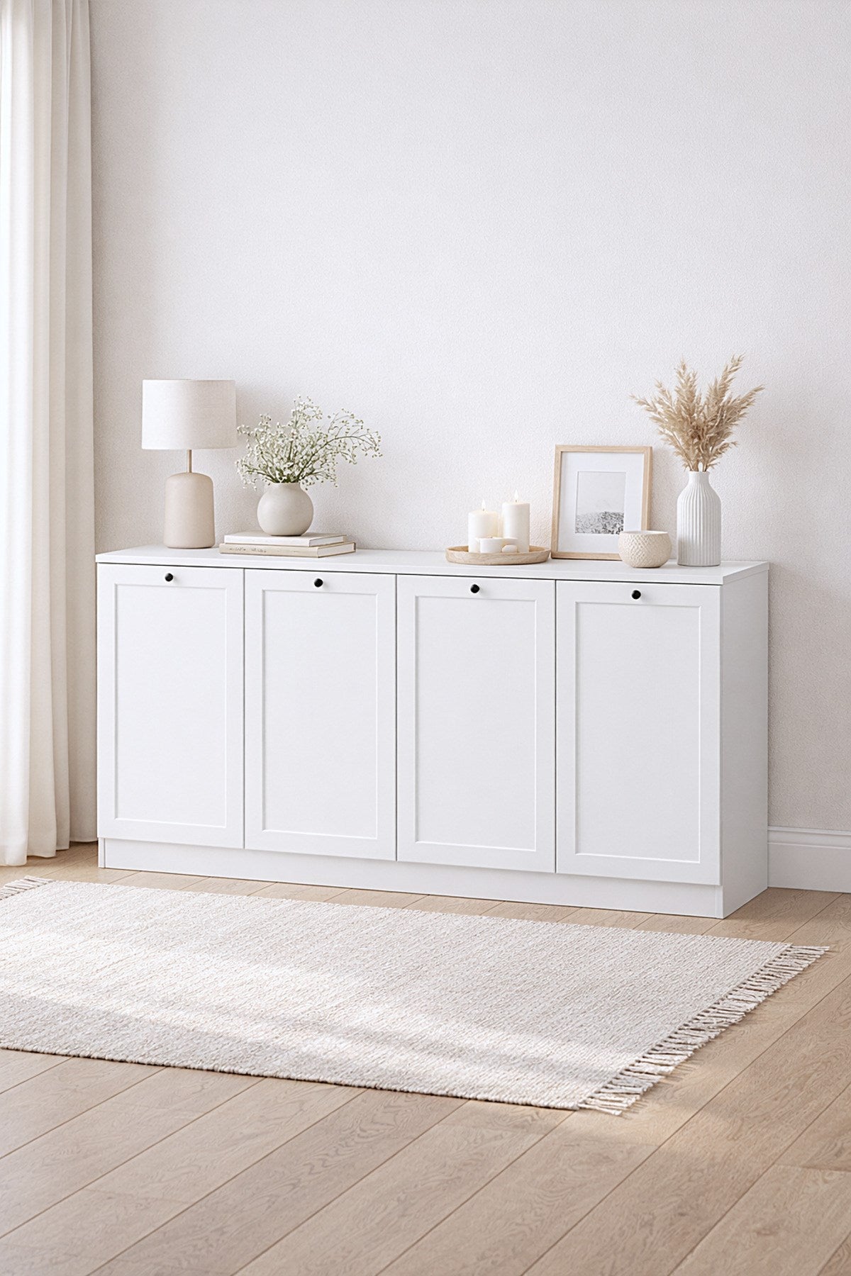 Terra Konsol 160x80x43 Beyaz - Modern Tasarım