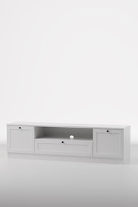 Terra Tv Ünitesi 160x46x35 cm Beyaz - Modern Tasarım - görsel 3 | Sarmobi
