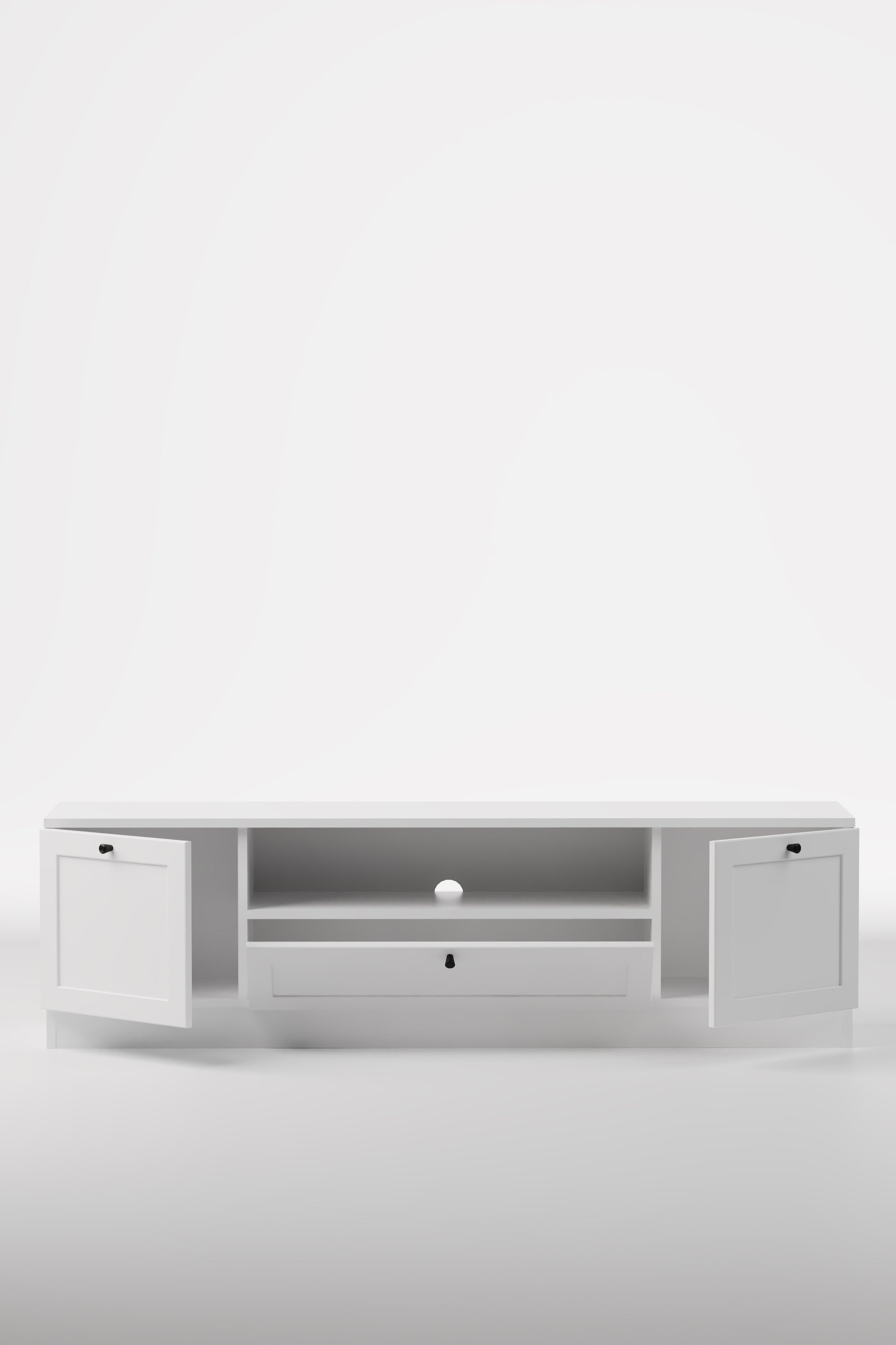Terra Tv Ünitesi 160x46x35 cm Beyaz - Modern Tasarım - görsel 4 | Sarmobi