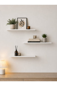 Harmony 3 Raflı Gizli Monte Uçan Raf 50*15 cm
