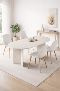 Harmony Nara (SADECE MASA) Oval Masa 180x75x90 cm Aytaşı - detay görsel | Sarmobi