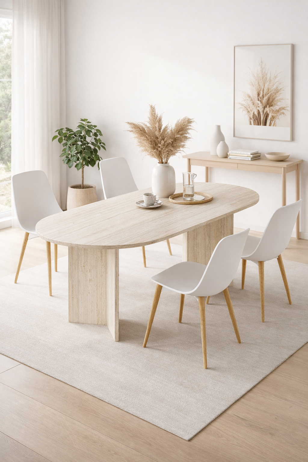 Harmony Nara (SADECE MASA) Oval Masa 180x75x90 cm Aytaşı - görsel 5 | Sarmobi