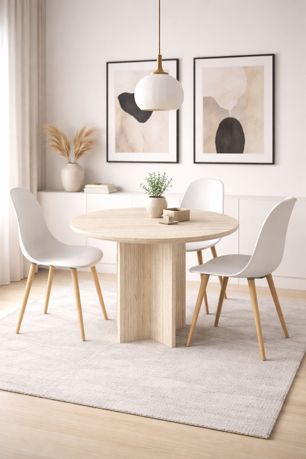 Harmony Sora Oval Masa 90x75x90 cm Aytaşı(Sadece Masa) - görsel 4 | Sarmobi