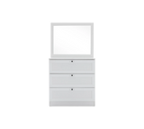 Terra Aynalı Şifonyer Y:139 G:75 D:42 / Beyaz