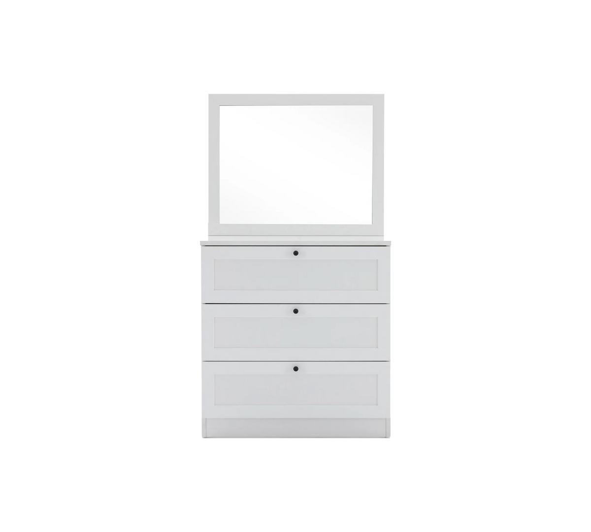 Terra Aynalı Şifonyer Y:139 G:75 D:42 / Beyaz