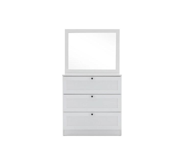 Terra Aynalı Şifonyer Y:139 G:75 D:42 / Beyaz
