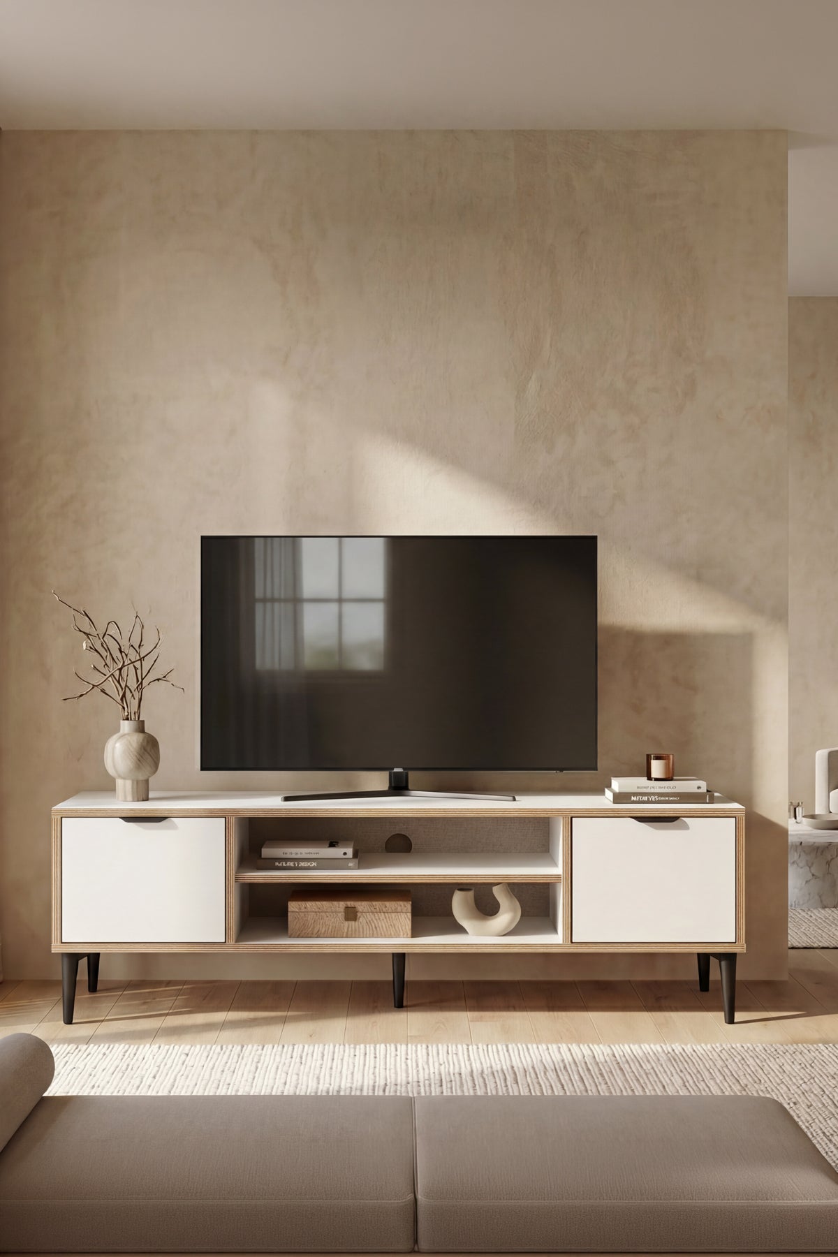 Arden 2 Kapaklı TV Ünitesi Y:46 G:140 D:35