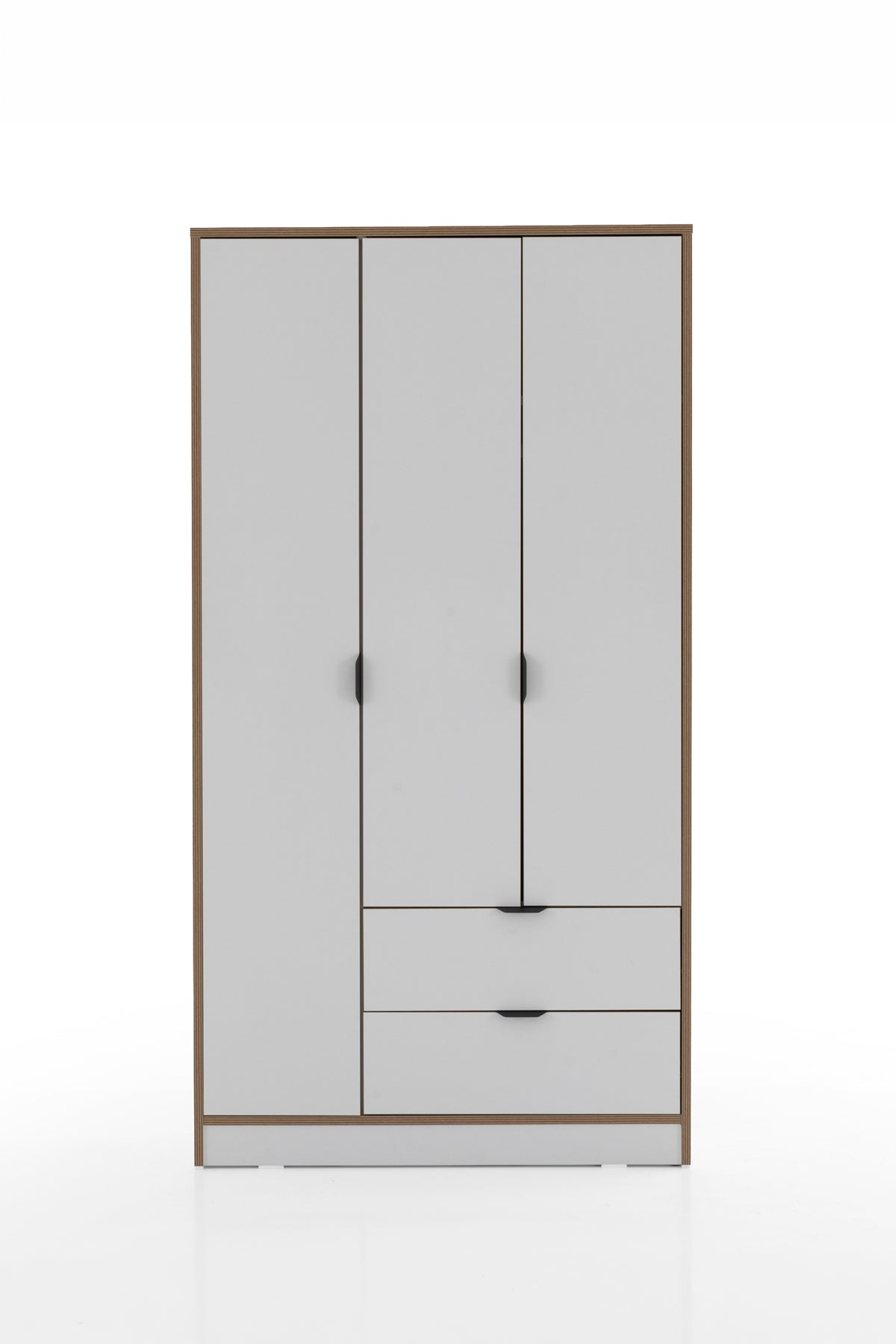 Arden 3 Kapaklı 2 Çekmeceli Gardırop/Dolap Y:182 G:97 D:44