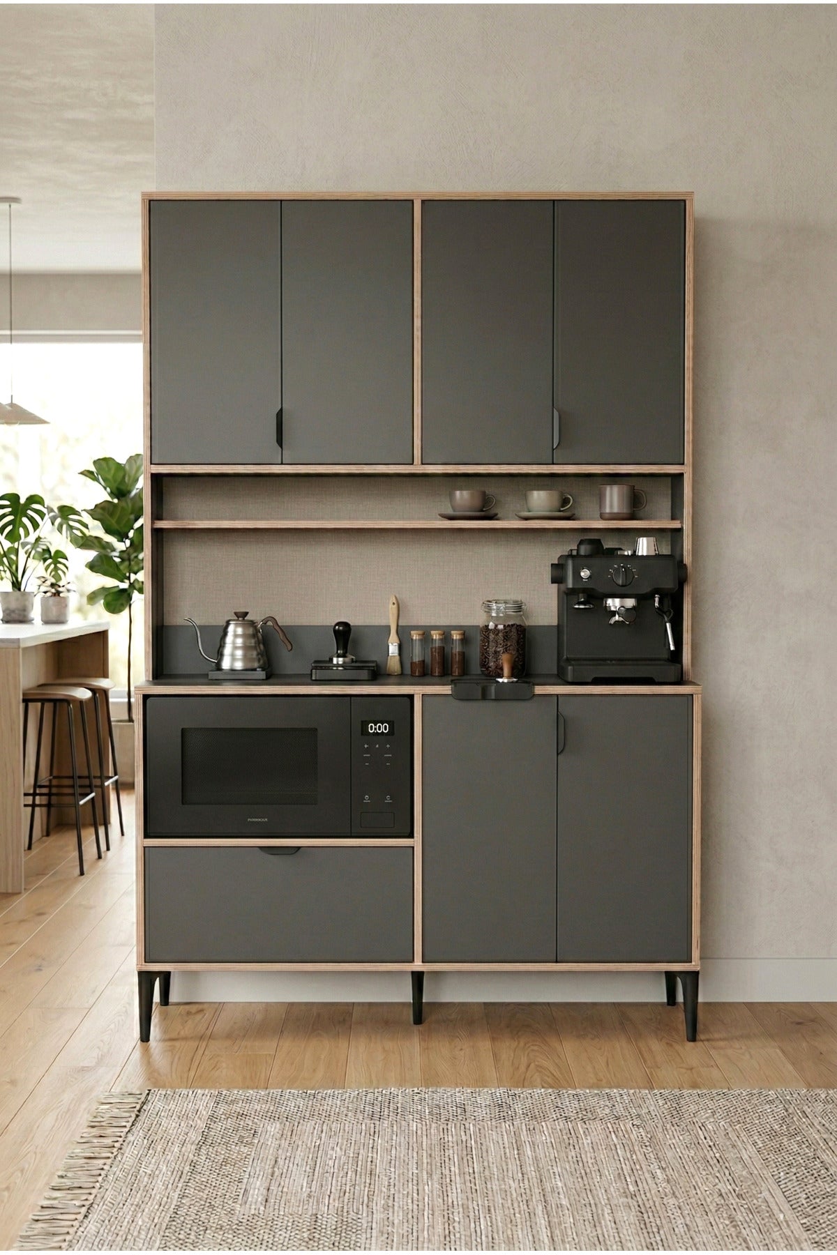 Arden 7 Kapaklı Kahve Köşesi, Mutfak Stüdyosu Y:190 G:128 D:44