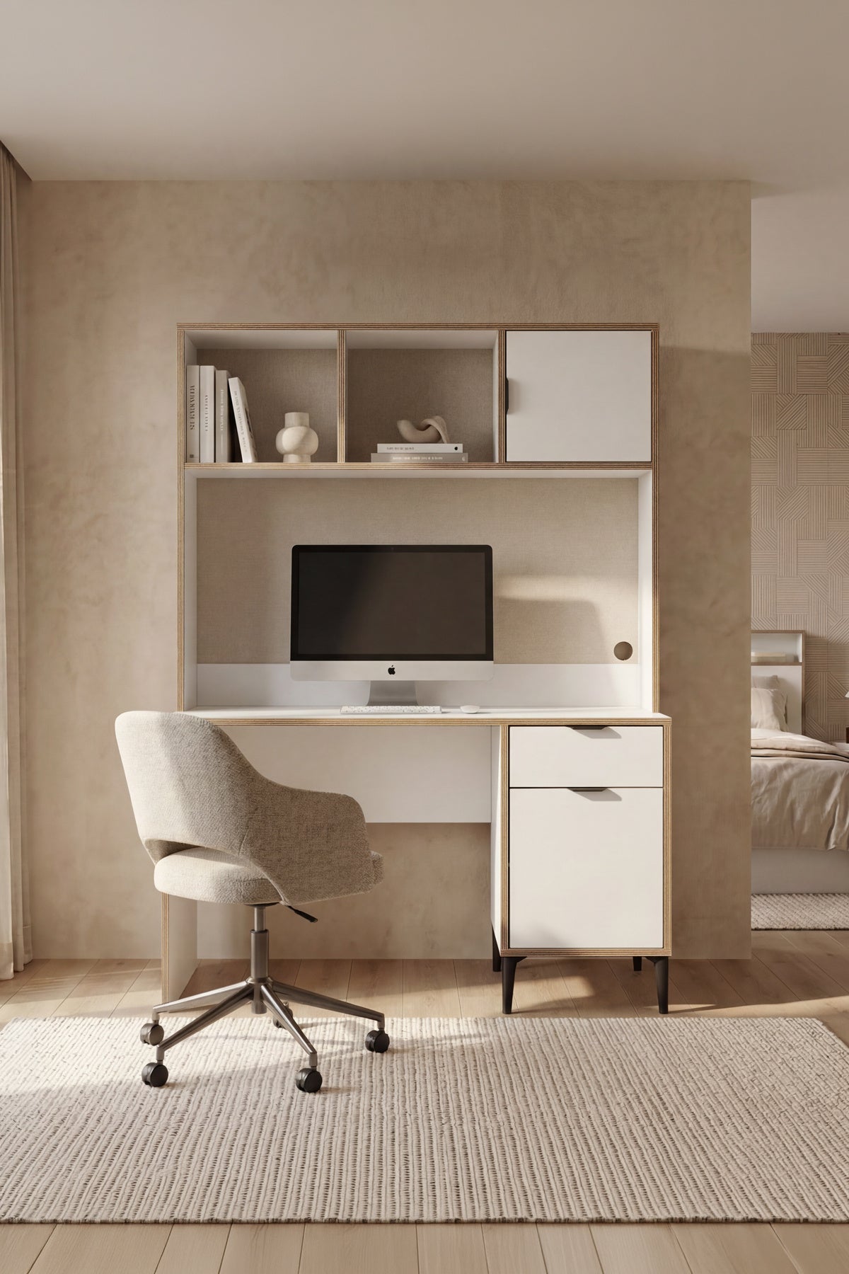 Arden Raflı Çalışma Masası Y:174 G:120 D:60