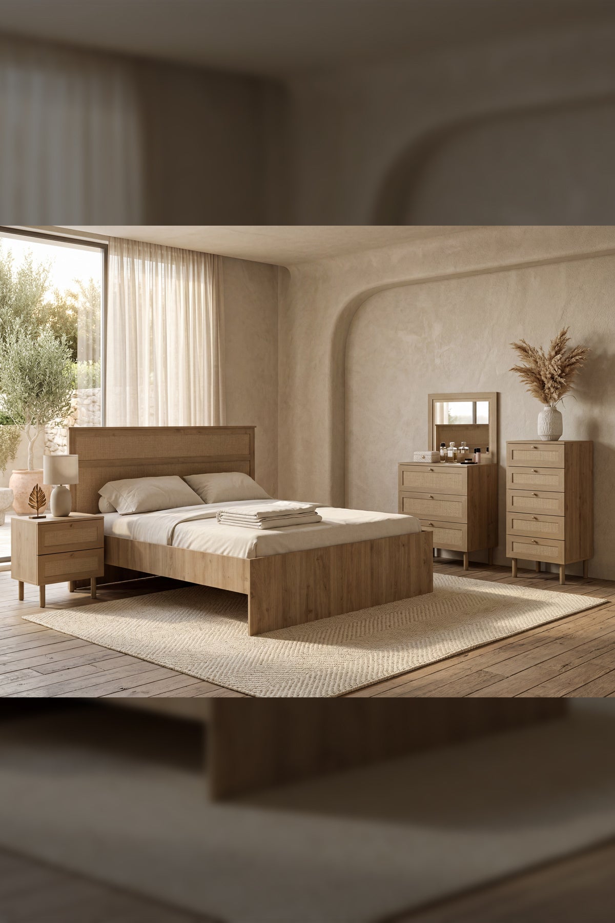 Baru 3 Çekmeceli Şifonyer 75x85x42 cm Cadiz Meşe – İskandinav Tasarım