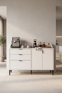 Harmony Maxi 2 Çekmeceli 3 Kapaklı Kahve Köşesi Y:91 G:128 D:44