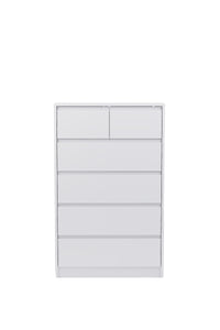 Nolm 6 Çekmeceli Şifonyer G:76 D:40 Y:122 Cm / Beyaz