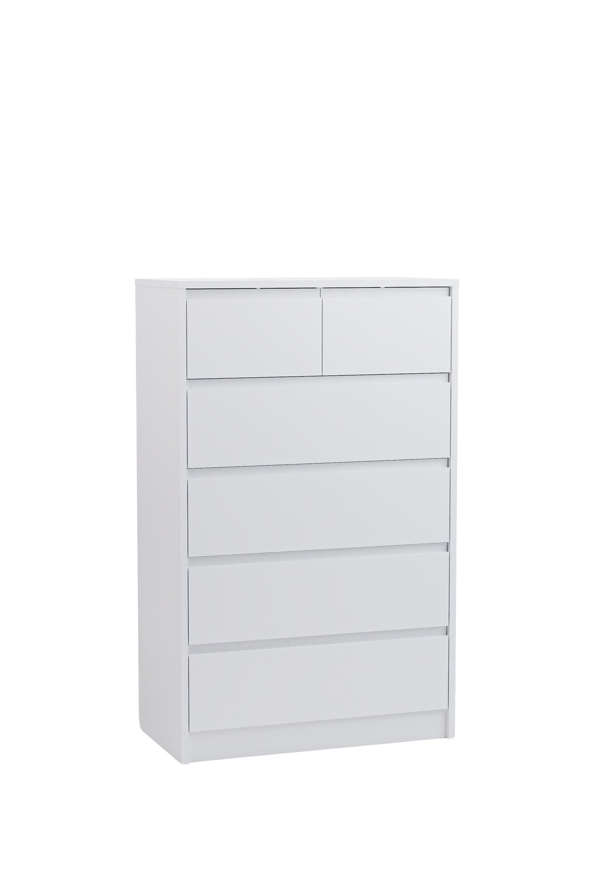 Nolm 6 Çekmeceli Şifonyer G:76 D:40 Y:122 Cm / Beyaz