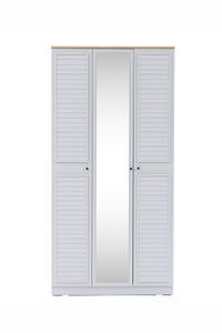 Taiga 3 Kapaklı Gardırop Y:209 G:103 D:52 / Buz Gri