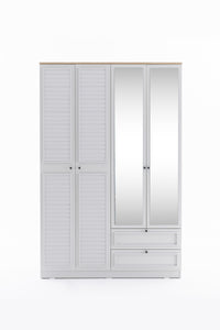 Taiga 4 Kapaklı 2 Çekmeceli Gardırop/Dolap Y:210 G:137 D:52