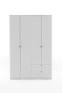 Terra 4 Kapaklı 2 Çekmeceli Gardırop/Dolap Y:210 G:137 D:52