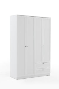 Terra 4 Kapaklı 2 Çekmeceli Gardırop/Dolap Y:210 G:137 D:52