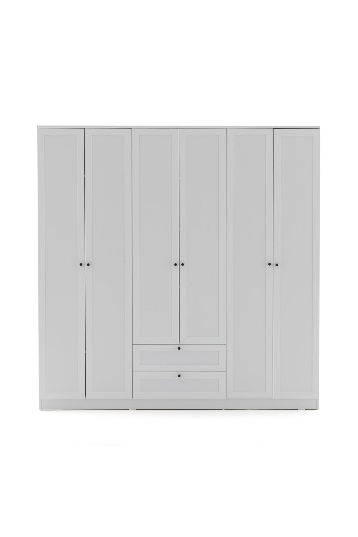 Terra 6 Kapaklı 2 Çekmeceli Gardırop/Dolap Y:210 G:206 D:52