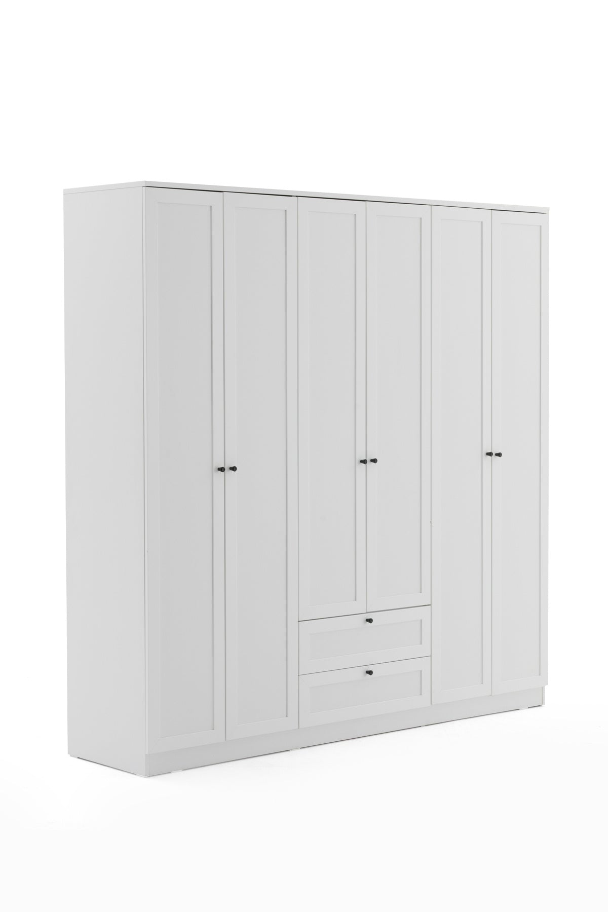 Terra 6 Kapaklı 2 Çekmeceli Gardırop/Dolap Y:210 G:206 D:52