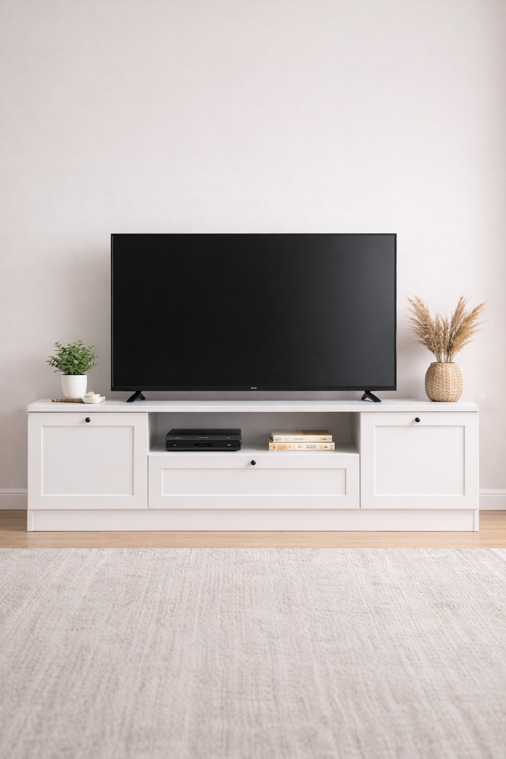 Terra Tv Ünitesi 160x46x35 cm Beyaz - Modern Tasarım - detay görsel | Sarmobi